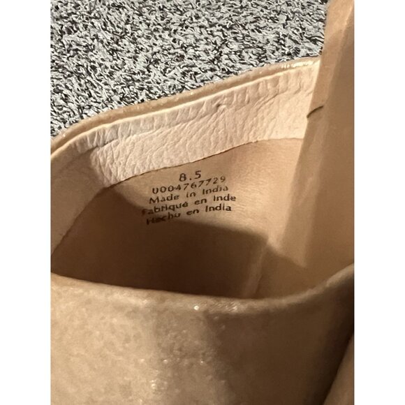 FREE PEOPLE Rose Gold Pink Metallic Mila Sandal Leather Slip On Sandals Size 8.5 - Picture 10 of 10